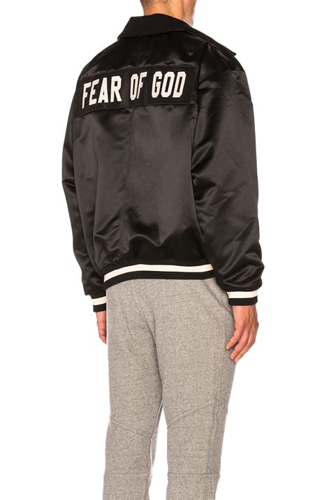 fear of god satin jacket replica|Fear of God Black Satin Half.